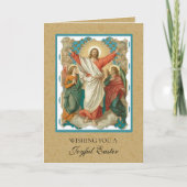 Paasreligie Reurrectie Jezus Christelijk Feestdagen Kaart (Voorkant)