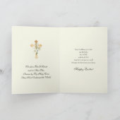 Paasreligie Reurrectie Jezus Christelijk Feestdagen Kaart (Binnen)