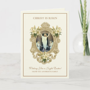 Paasreligie Reurrectie Jezus Christelijk Feestdagen Kaart