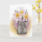 Paasreligie We leven in Christus Kaart (Gele Bloem)