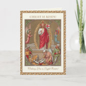 Paasreligieuze Opstanding Jezus Christelijk Feestdagen Kaart (Voorkant)