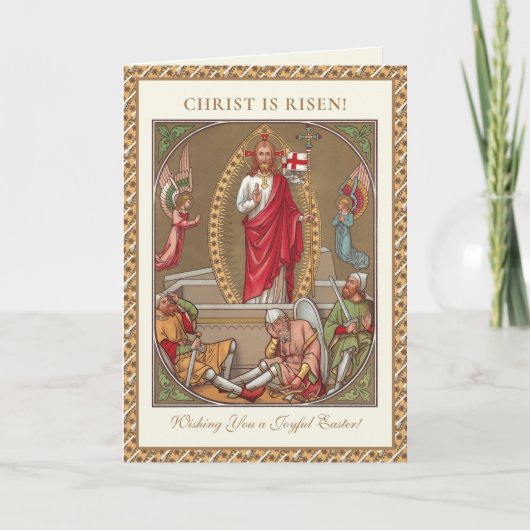Paasreligieuze Opstanding Jezus Christelijk Feestdagen Kaart (Voorkant)