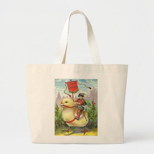  paasrooster die een reuzenBaby uitdeelt, ZSSG Grote Tote Bag (Voorkant)