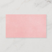 Paasroze baby shower diaplerkaarten informatiekaartje (Achterkant)