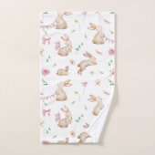  paasroze konijnenpatroon bad handdoek (Handdoek)