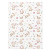 paasroze konijnenpatroon tafelkleed (Voorkant)