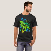 Paassaurus Rex Leuke Konijntje Dinosaurus Rex Pase T-shirt (Voorkant volledig)