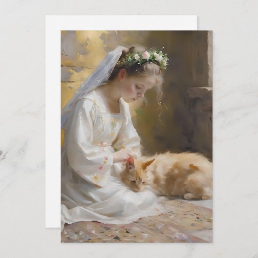 Paasscène A - Oliën Feestdagenkaart (Voorkant / Achterkant)