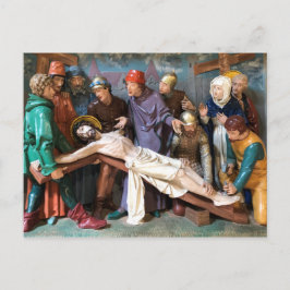 Paasscène van de Kruisiging. Briefkaart