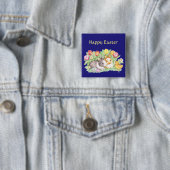  paasscène vierkante button 5,1 cm (In situ)