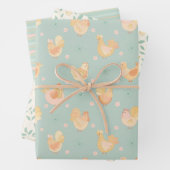 Paasschil en wortelschroot inpakpapier vel (In situ)