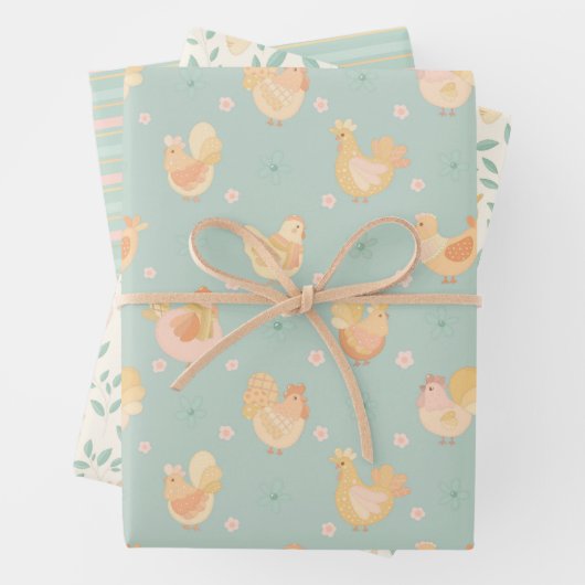 Paasschil en wortelschroot inpakpapier vel (In situ)