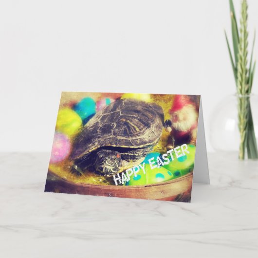 Paasschildpad Feestdagen Kaart (Voorkant)