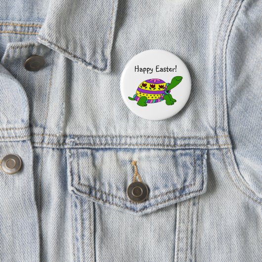 Paasschildpad Ronde Button 5,7 Cm (In situ)