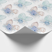Paasse Waterverf Bunny Ears Floral Cadeaupapier (Hoek)
