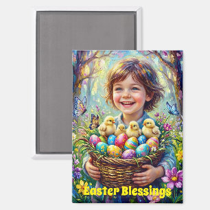 ~ PAASSEGEN ~ Kinder Kuikens Eieren ~ Magneet
