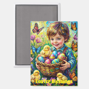 ~ PAASSEGEN ~ Kuiken Eieren ~ Magneet
