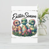 Paasseizoen Dinosaurussen Kaart (Staand voorkant)