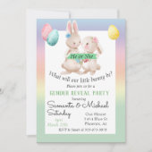 Paasseksfeest Baby onthullen lente bunny Kaart (Voorkant)