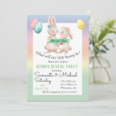 Paasseksfeest Baby onthullen lente bunny Kaart (Staand voorkant)