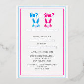 Paasseksfeest Folie Uitnodiging (Voorkant)