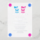 Paasseksfeest Folie Uitnodiging (Voorkant)