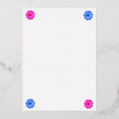 Paasseksfeest Folie Uitnodiging (Achterkant)