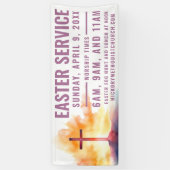 Paasservice Tijdbanner voor kerken Spandoek (Verticaal)
