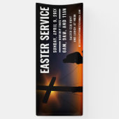 Paasservice Tijdbanner voor kerken Spandoek (Verticaal)