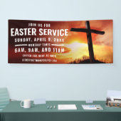 Paasservice Tijdbanner voor kerken Spandoek (Beurs)