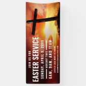 Paasservice Tijdbanner voor kerken Spandoek (Verticaal)