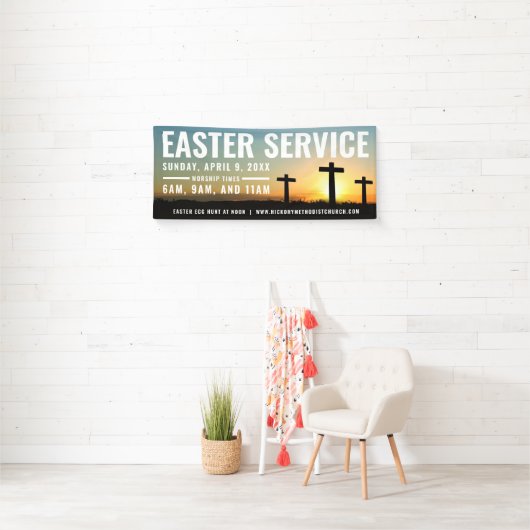 Paasservice Tijdbanner voor kerken Spandoek (Insitu)