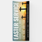 Paasservice Tijdbanner voor kerken Spandoek (Verticaal)
