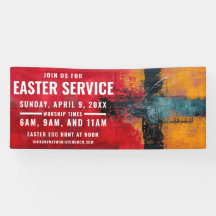 Paasservice Tijdbanner voor kerken
