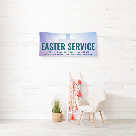 Paasservice Tijdbanner voor kerken Spandoek (Insitu)