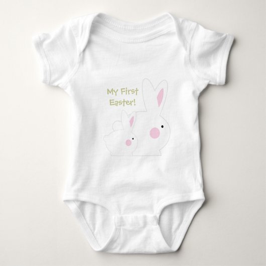 PaasShirten van het Roze Bunny-Kind Romper (Voorkant)