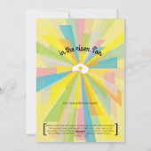 PaasSonrise Herurrection-groet Feestdagenkaart (Achterkant)