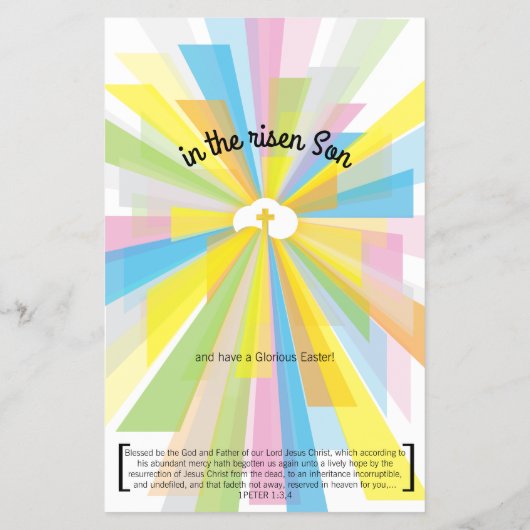 PaasSonrise Herurrection-groet Flyer (Achterkant)