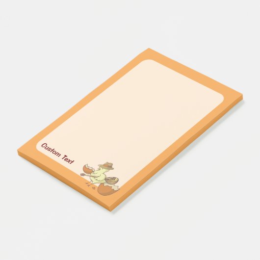 Paassteen met Bouzouki Post-it® Notes (Schuin)