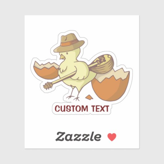 Paassteen met Bouzouki Sticker (Vel)