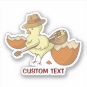 Paassteen met Bouzouki Sticker (Voorkant)