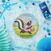 paasstinkdier papieren bordje (Feest)