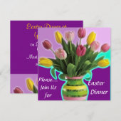 Paasstraalbuizen: binnenuitnodiging kaart (Voorkant / Achterkant)