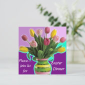 Paasstraalbuizen: binnenuitnodiging kaart (Staand voorkant)