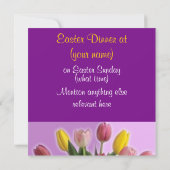 Paasstraalbuizen: binnenuitnodiging kaart (Achterkant)