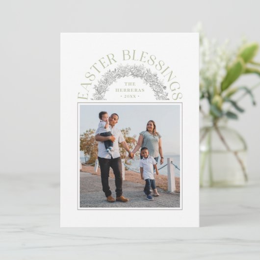 Paasstraalverslaafden met een grote artsfotokaart  (Staand voorkant)