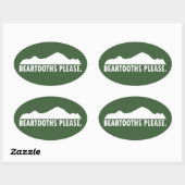 Paastandheelkunde Ovale Sticker (Vel)