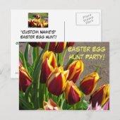 Paastante Hunt Party! Uitnodigingsbriefkaarten Tul Briefkaart (Voorkant / Achterkant)