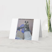 Paastester wankelt feestdagen kaart (Achterkant)