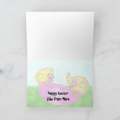 Paastester wankelt feestdagen kaart (Binnen)